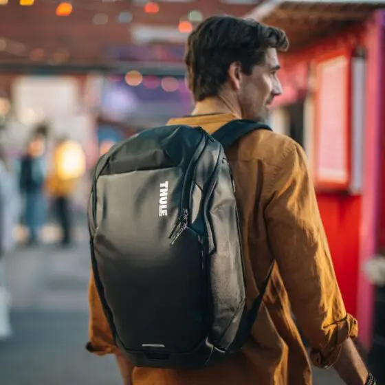 Thule Chasm 2 26L laptop backpack black lifestyle1 jpg