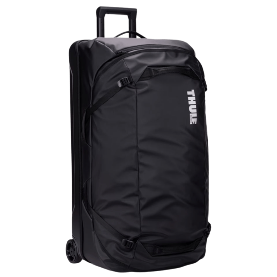 Thule Chasm Rolling Duffle 110L check in black front3qrtr primary