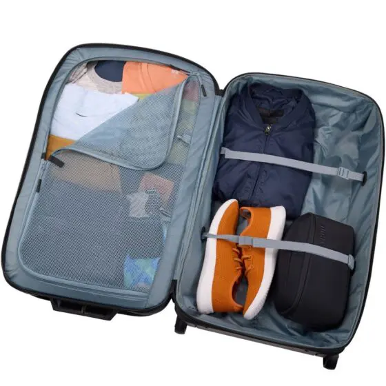 Thule Subterra 2 90L Rolling Duffle TRolley black interior jpg
