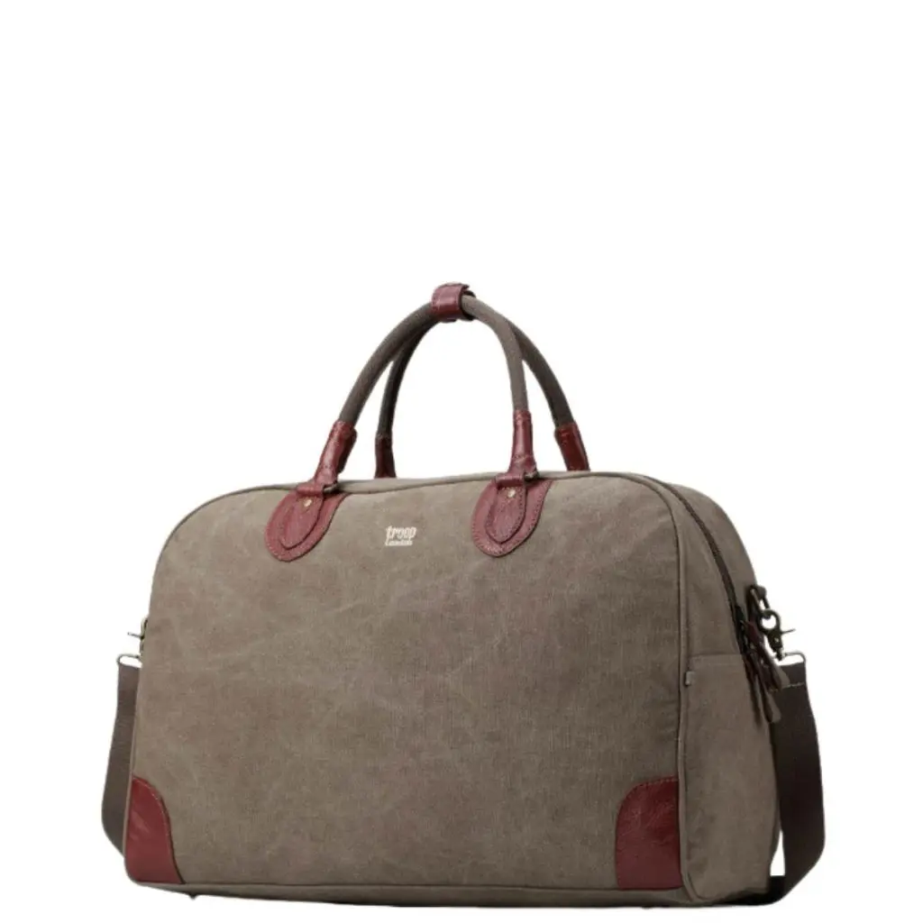 Toop Of London Trp0263 Medium Travel Holdall Brown Front3rtrprimary