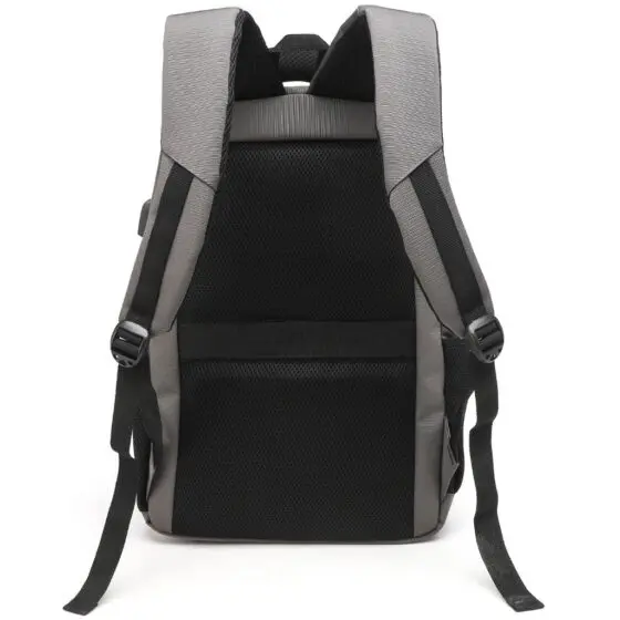 Tosca Biztech 3004 50 Grey Laptop Large Backpack rear jpg