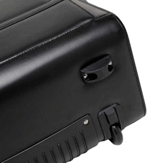 Tosca Leather 2 wheel pilot case black 622 75 roller png