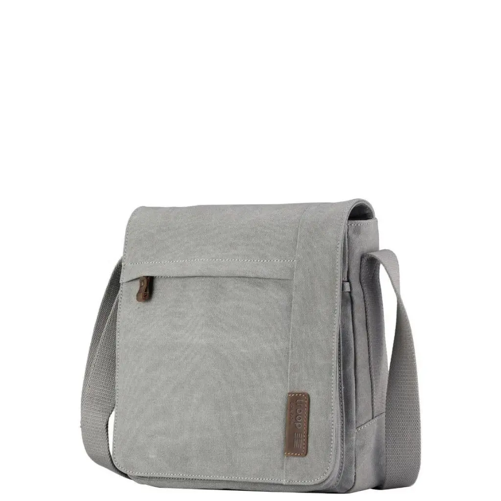 Troop Of London Trp0219 Small Across Body Bag Grey Front3qrtr Primary
