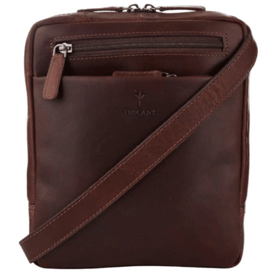 Tuscany Enzo TBA106 crossbody brown front png