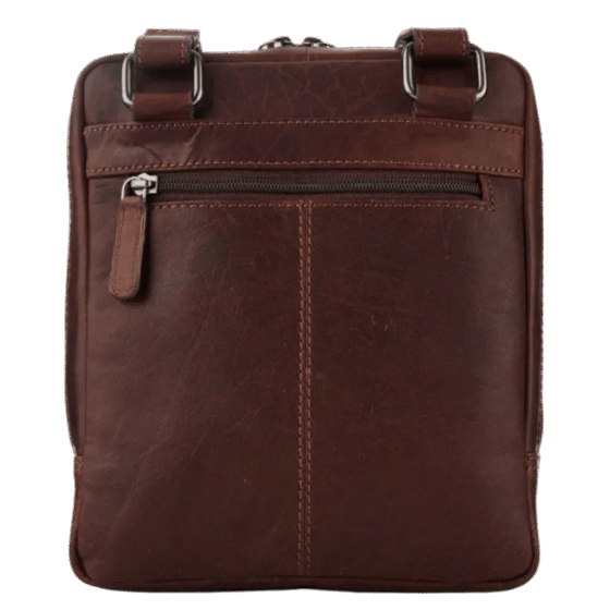 Tuscany Enzo TBA106 crossbody brown rear png