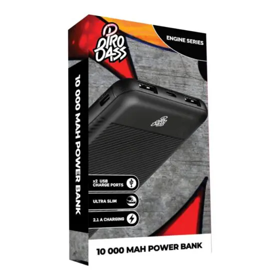 Volkano Pro Bass 9005 10000mah Powerbank Black Package