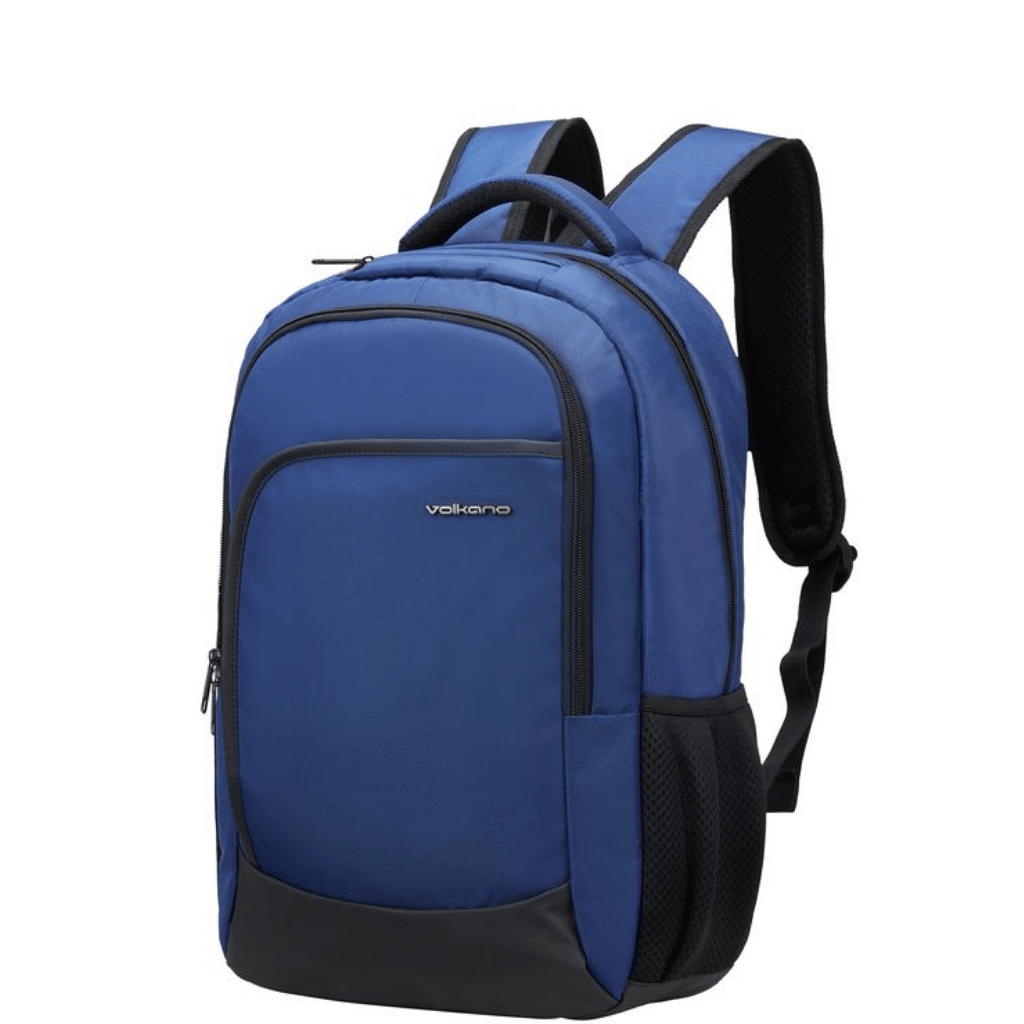 Volkano Nano Laptop Backpack 9178 navy front3qrtr primary png