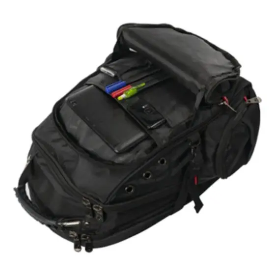 Volkano Tough 1017 laptop backpack open jpg