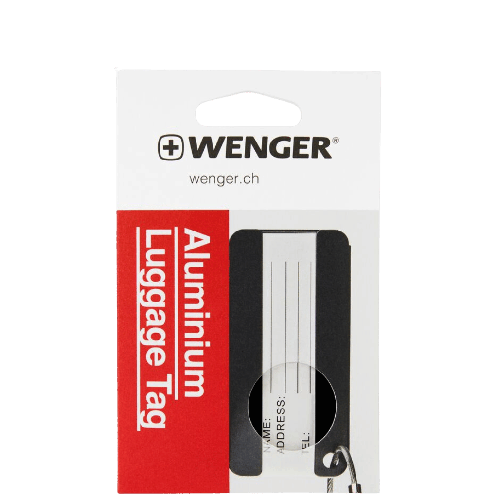 Wenger Aluminium tags package transparent