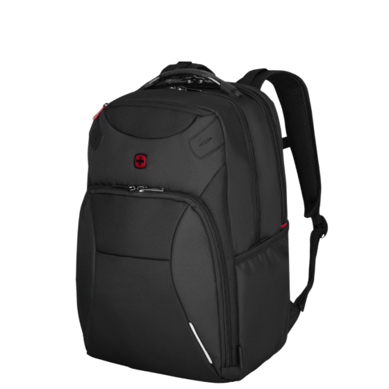 Wenger Cosmic 653187 15 inch laptop Backpack Black front3qrtr png