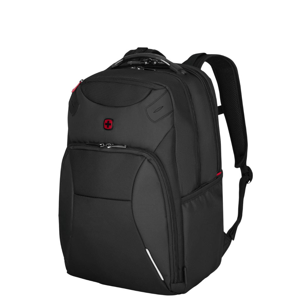 Wenger Cosmic 653187 15 inch laptop Backpack Black front3qrtr png