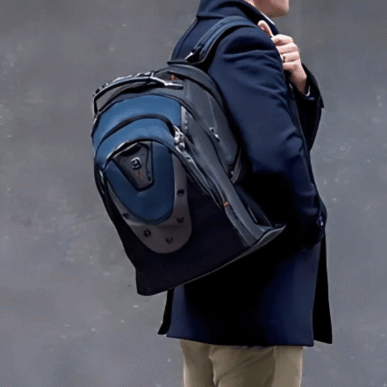 Wenger Ibex Laptop Backpack Black lifestyle3 png