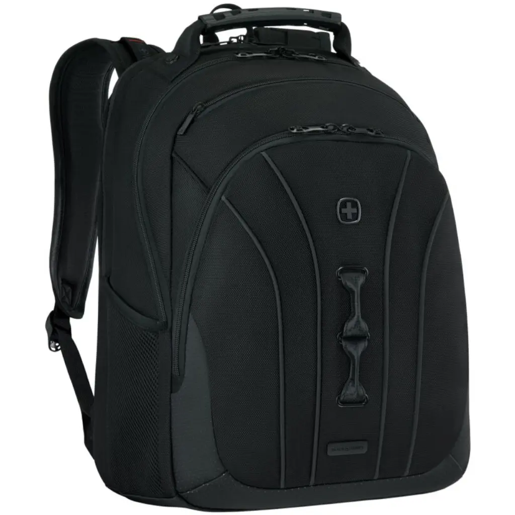 Wenger Legacy 653629 Black Series Backpack front3qrtr jpg