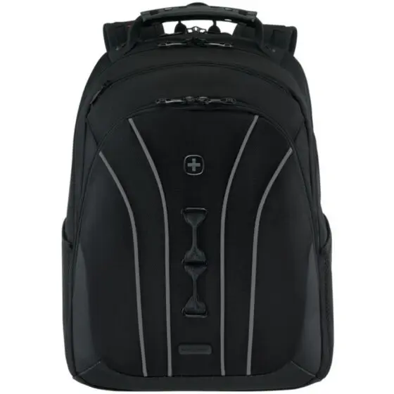 Wenger Legacy 653629 Black Series Backpack front reflective jpg