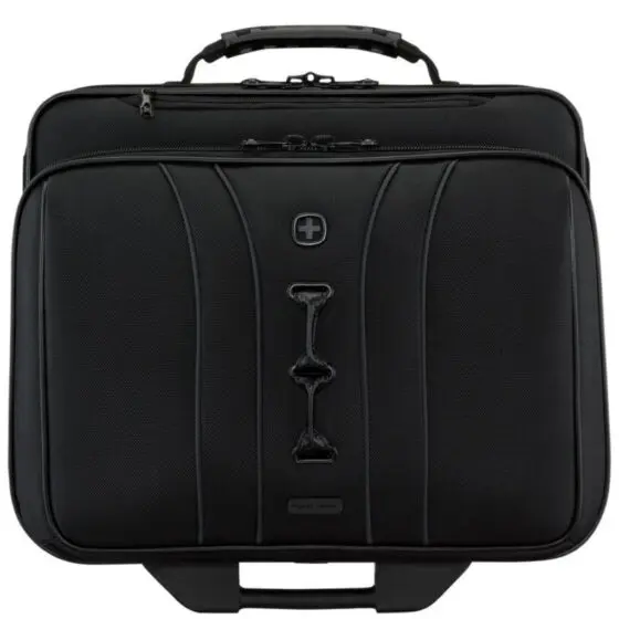 Wenger Legacy Rolling Business Case 653631 black front jpg