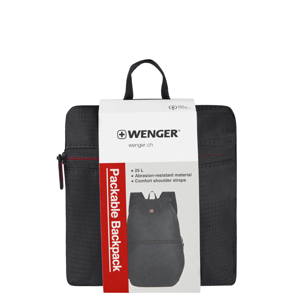Wenger Packable Backpack 611882 black packaging png