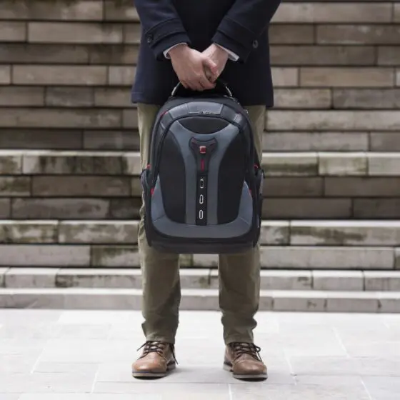 Wenger Pegasus 17 inch laptop backpack black 600639 lifestyle jpg