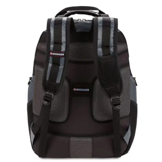 Wenger Pegasus 17 inch laptop backpack black 600639 rear jpg
