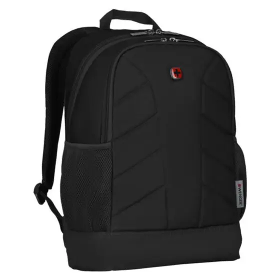 Wenger Quadma 16 inch laptop backpack 610202 black front3qrtr jpg