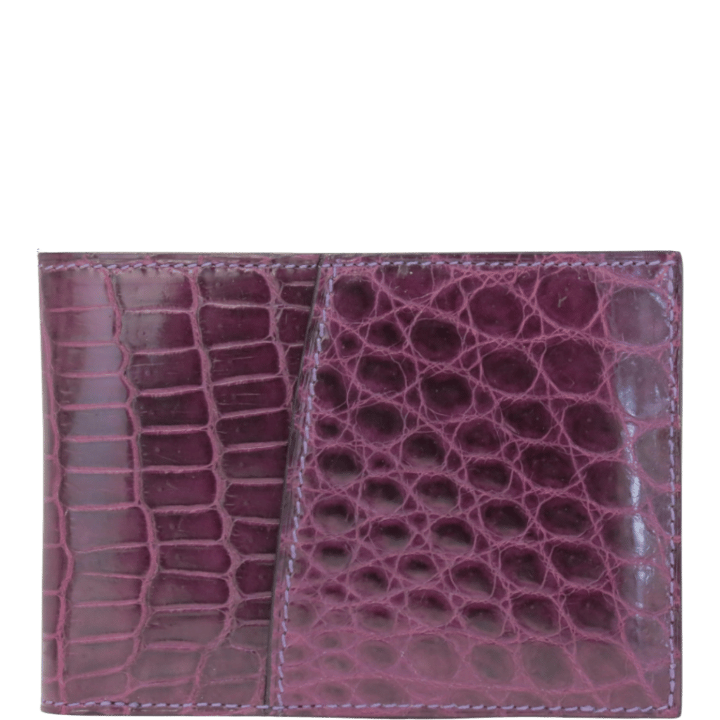 Zambezi Grace A7363GBY 3 Way ID Wallet Croc Belly Violet rtansp