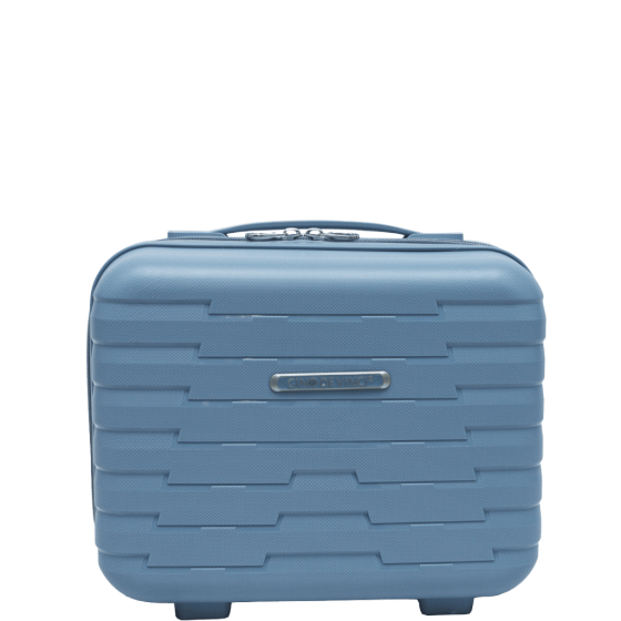 Gino De Vinci Sierra Vanity Beauty case blue front primary