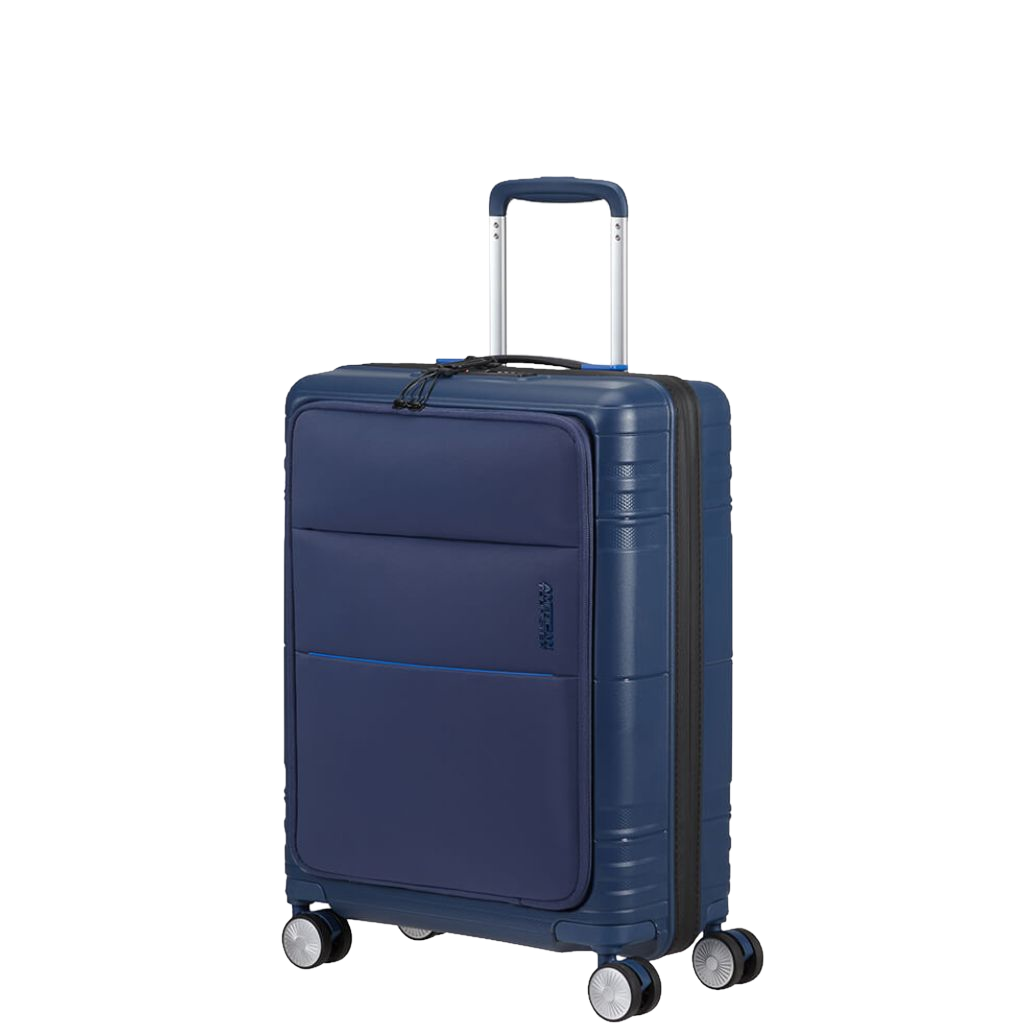 American Tourister Hello Cabin MC4 Spinner 55cm uncoated navy blue 3qrtr primary