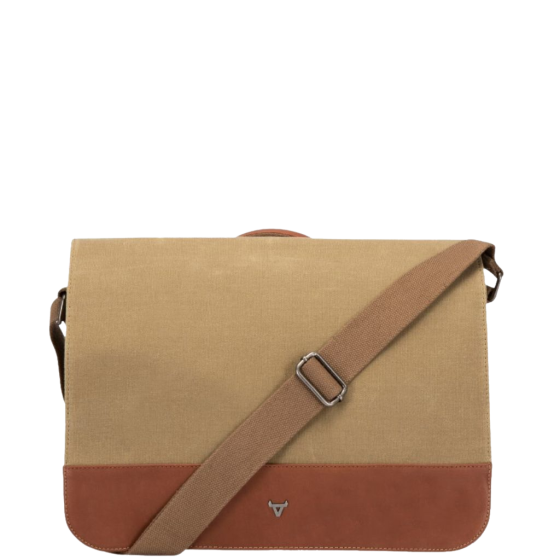 Bando Duvall 4124 Messenger canvas brown front primary