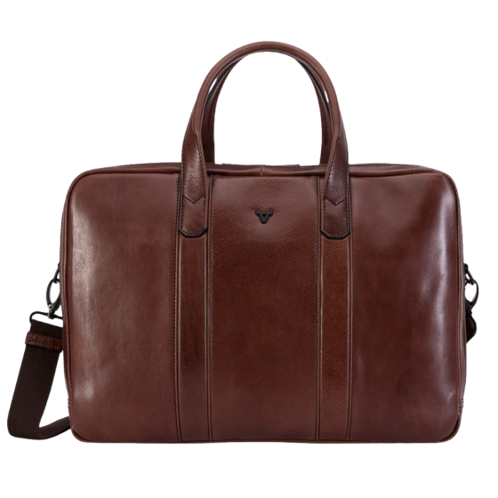 Brando 3575 Leather Briefcase Brown primary