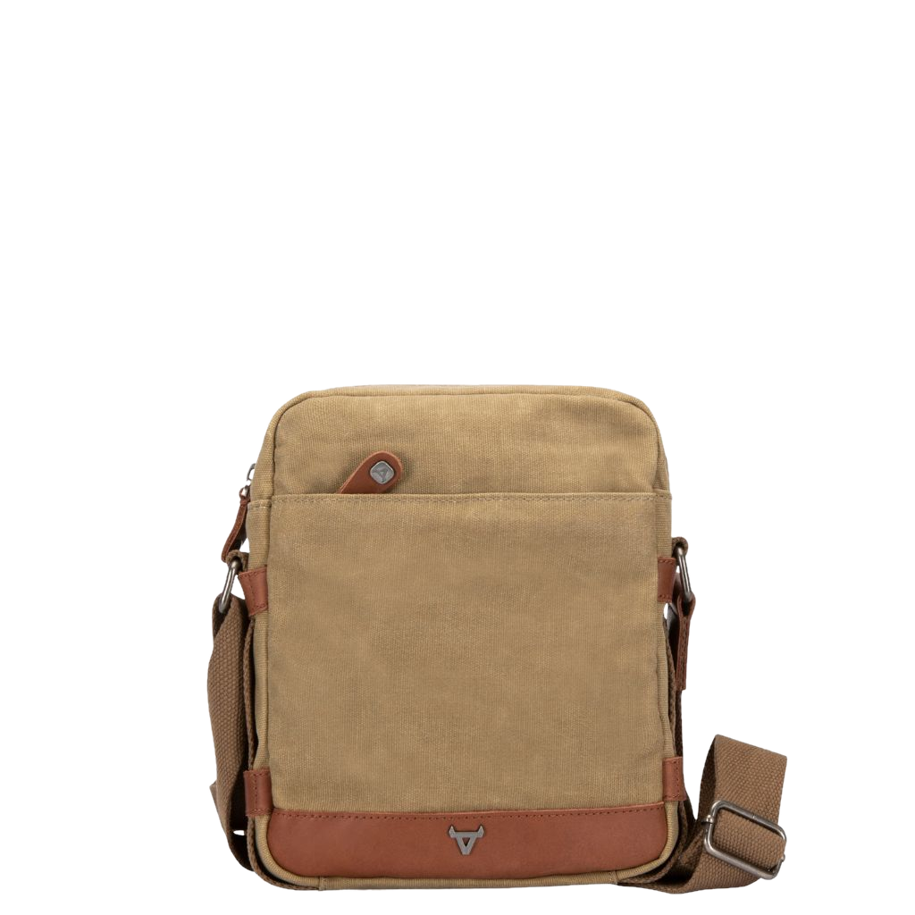 Brando Duvall 4125 Small crossbody khaki brown front primary