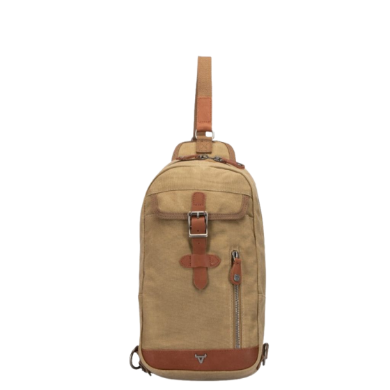 Brando Duvall Chestbag crossbody 4123 khaki brown front primary