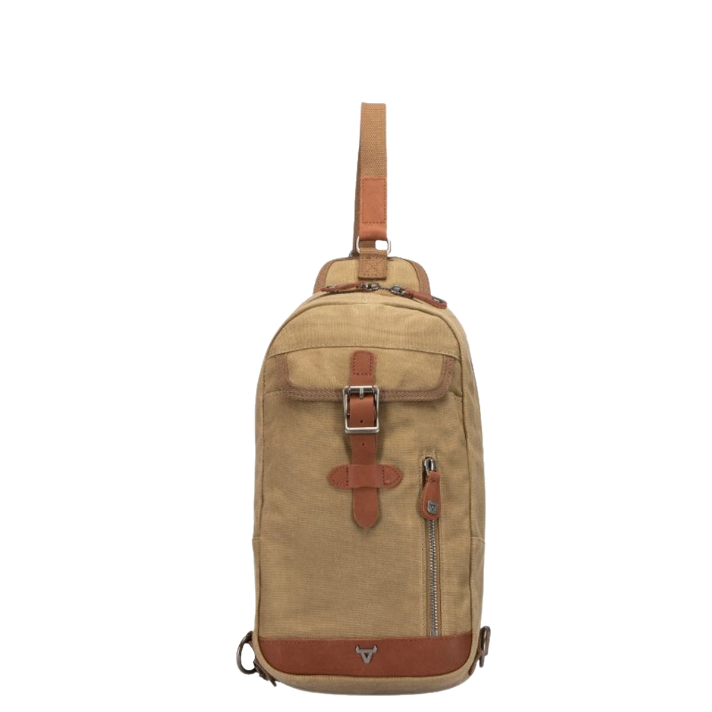 Brando Duvall Chestbag crossbody 4123 khaki brown front primary