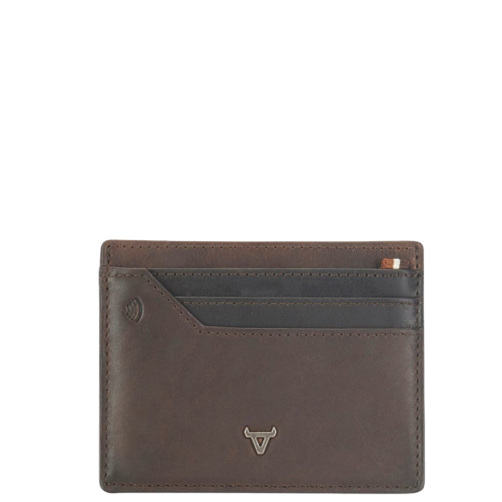 Brando Eastwood Leather card wallet 3629 brown front primary