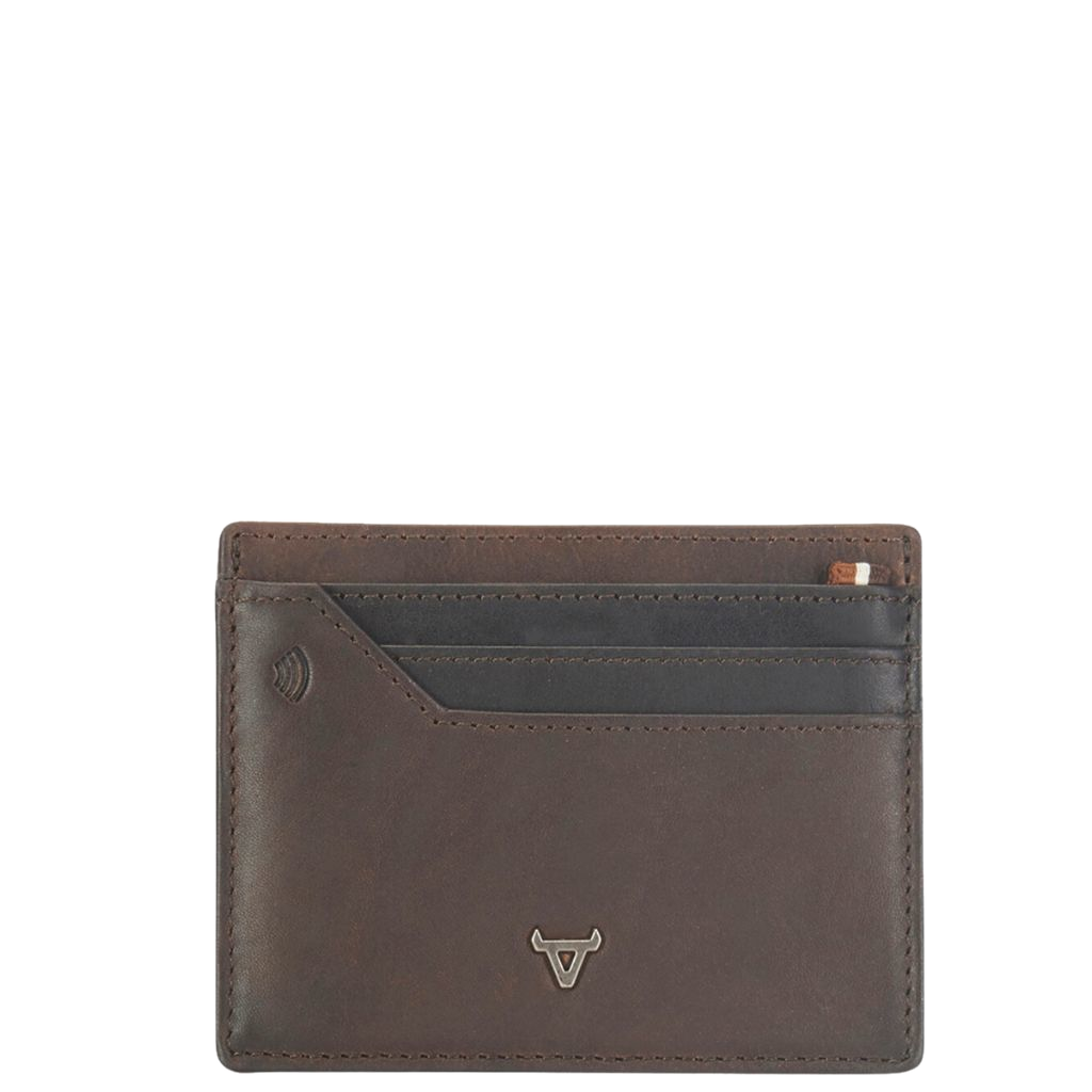 Brando Eastwood Leather card wallet 3629 brown front primary