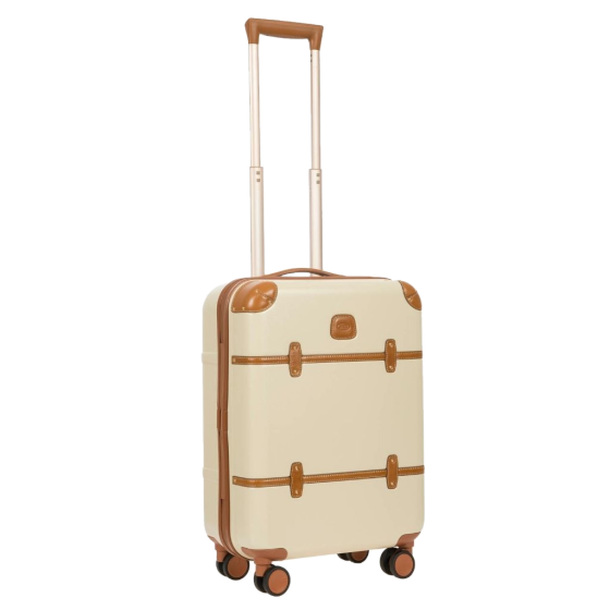 Brics Bellagio Spinner Luggage BGB28301 55cm cream front3qrtr primary