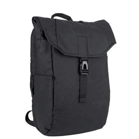 Cellini Sidekick 29340 rolltop backpack black front3qrtr