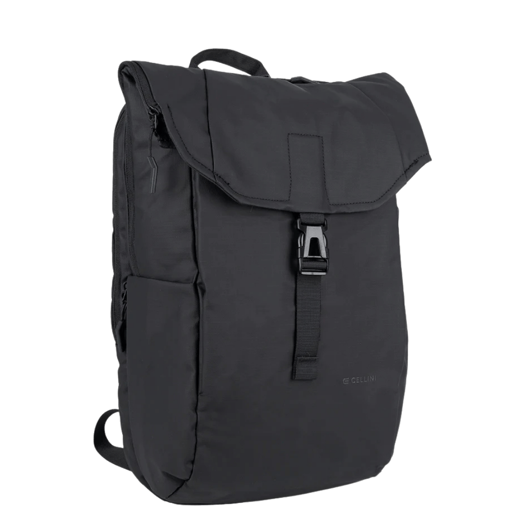 Cellini Sidekick 29340 rolltop backpack black front3qrtr