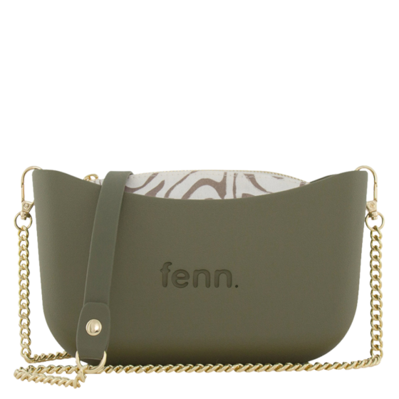 Fenn Classic 2197 Olive gold chain inner print front