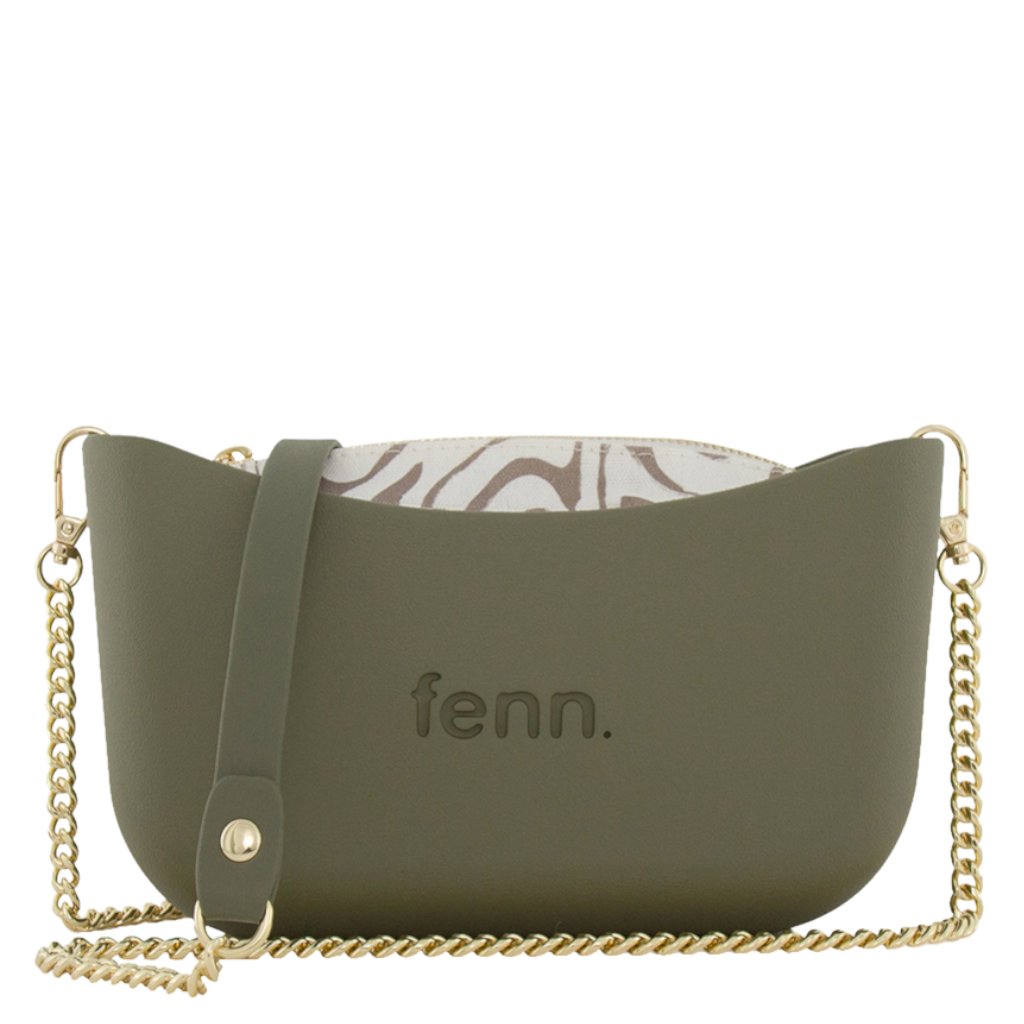 Fenn Classic 2197 Olive gold chain inner print front