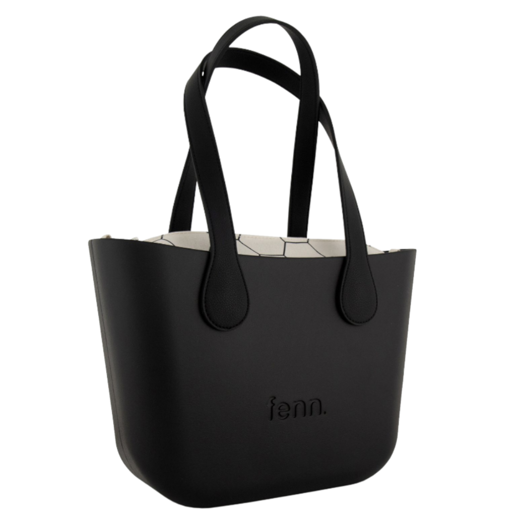 Fenn Petite 9437 Black flat black handle inner print front3qrtr