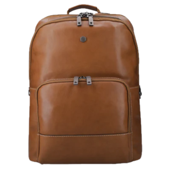 Jekyll and Hide 3670 leather 15 inch backpack tan front