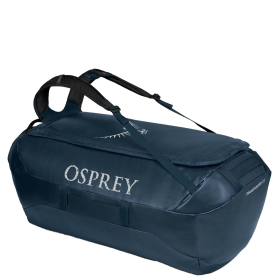 Osprey New Transporter Duffle Bag 120L venturi blue front 3qrtr primary