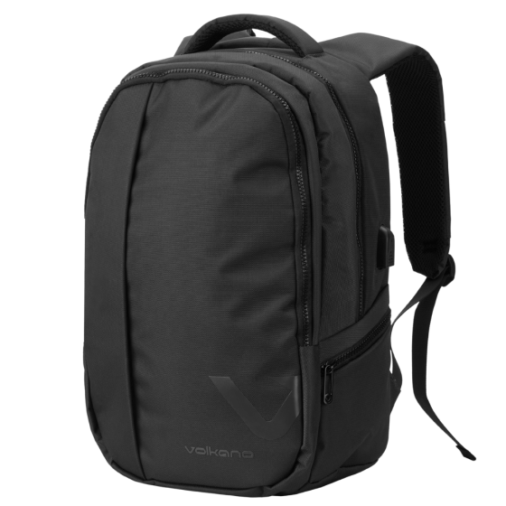 Volkano 7151 Midtown laptop Backpack black front3qrtr