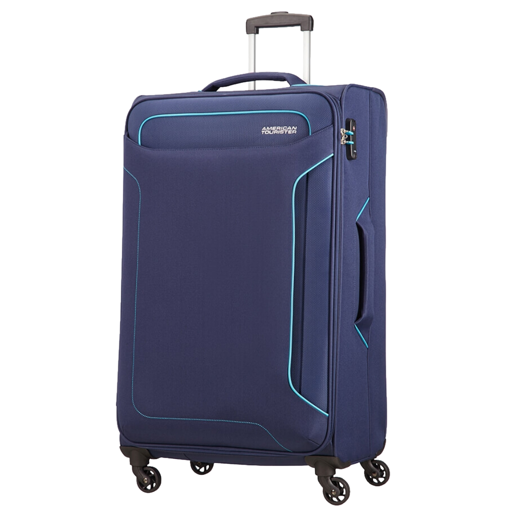 American Tourister Holiday Heat Navy 79 front3qrtr primary