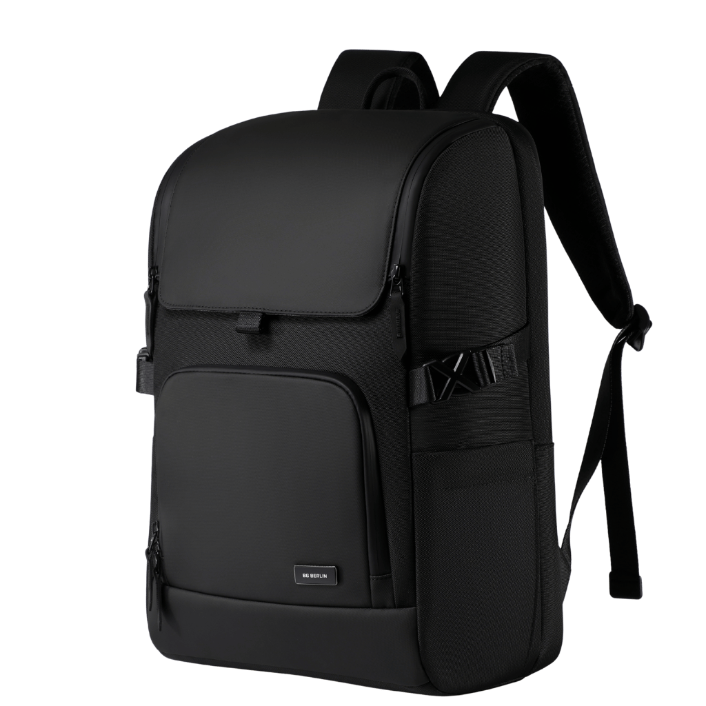 BG Berlin Nexus Lifestyle Metro Laptop Backpack 5186 Black front3qrtr