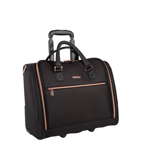 CEllini allure Ladies Mobile business trolley 46539 black front 3qrtr primary
