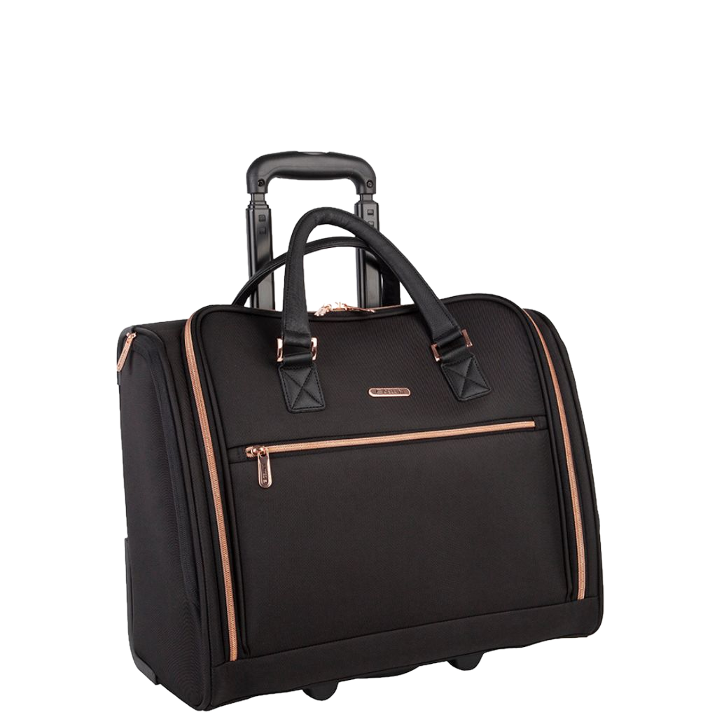 CEllini allure Ladies Mobile business trolley 46539 black front 3qrtr primary