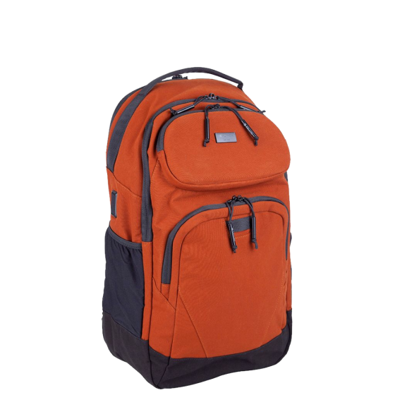 Cellini Explorer Pro laptop backpack front pouch 49951 rust primary