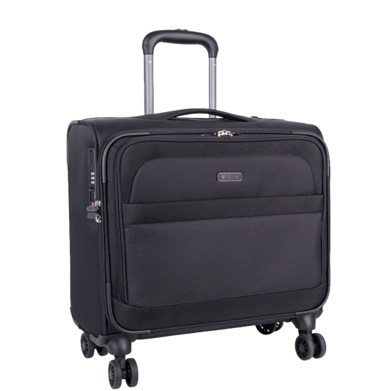 Cellini Microlite S 79947 17 inch mobile office spinner black front3qrtr primary