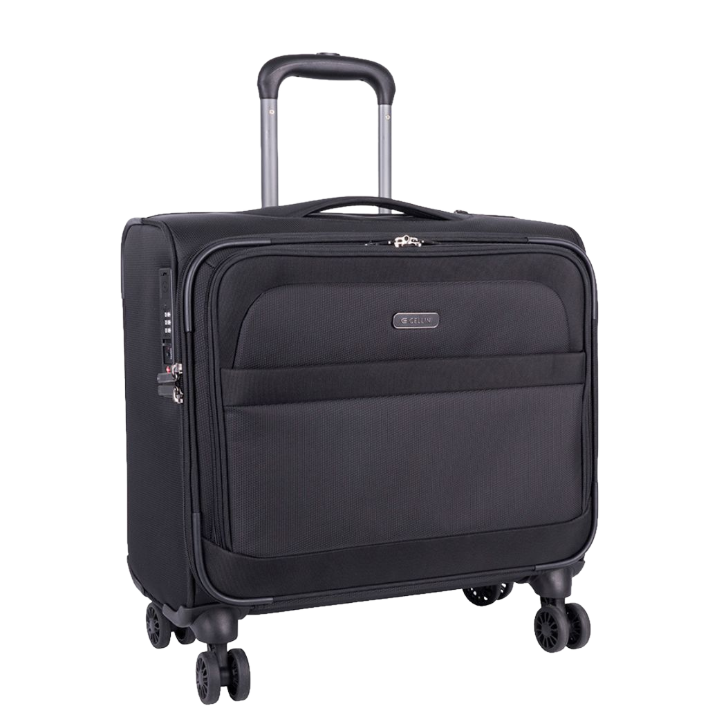 Cellini Microlite S 79947 17 inch mobile office spinner black front3qrtr primary