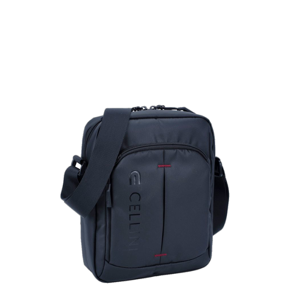 Cellini Sidekick 29463 black digital sling bag front 3qrtr primary